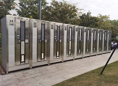 高档不锈钢移动厕所