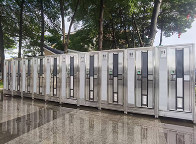 高档不锈钢移动厕所