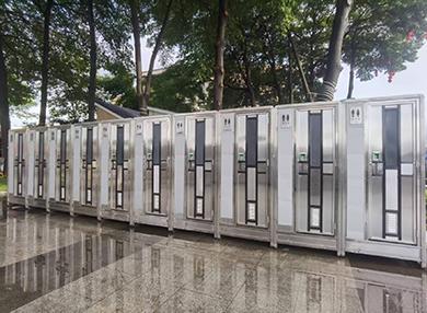 高档不锈钢移动厕所